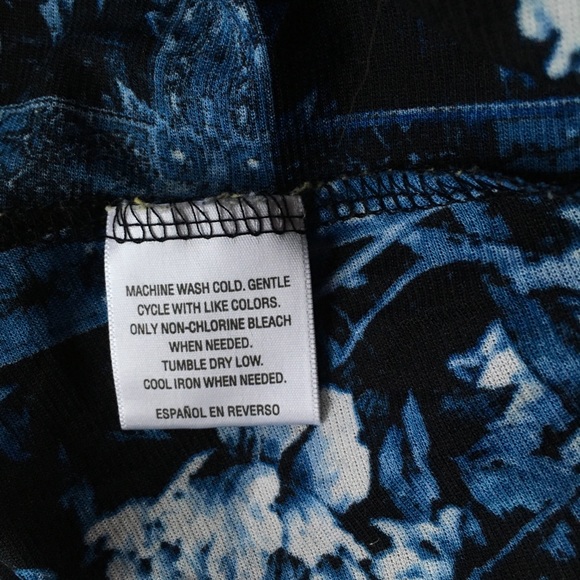 Style & Co. NICE Blue 3/4 Sleeve Blouse Size Large - Picture 7 of 7